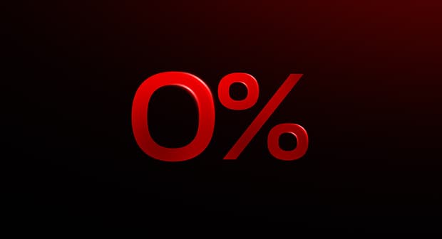 Zero commissions background